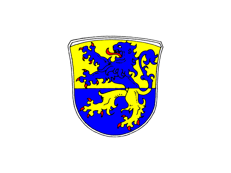 Wappen der Stadt Laubach in Hessen/Deutschland - Partnerstadt von Gräfenhainichen